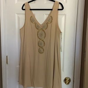 Gold embellished Lily dress